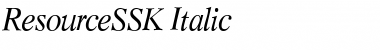 ResourceSSK Italic