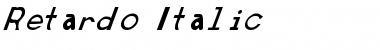 Retardo Italic Font