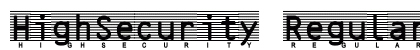 HighSecurity Regular font free download