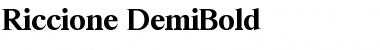 Riccione-DemiBold Regular Font
