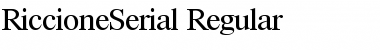 RiccioneSerial Regular Font