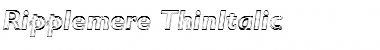 Ripplemere ThinItalic Font