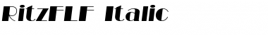 RitzFLF Medium Italic Font