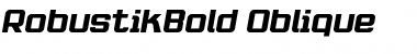 RobustikBold Oblique Regular Font