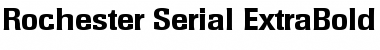 Rochester-Serial-ExtraBold Regular Font