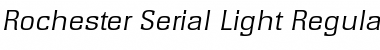 Rochester-Serial-Light RegularItalic Font
