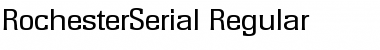 RochesterSerial Regular Font