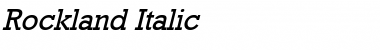 Rockland Italic Font