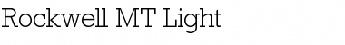 Rockwell MT Light Regular Font
