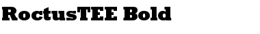 RoctusTEE Bold Font