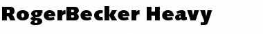 Download RogerBecker-Heavy Font