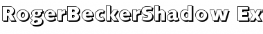 RogerBeckerShadow-ExtraBold Regular Font