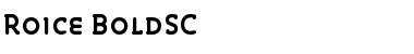 Roice-BoldSC Regular Font