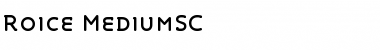 Download Roice-MediumSC Font