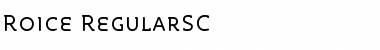 Download Roice-RegularSC Font
