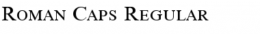 Roman-Caps Regular Font