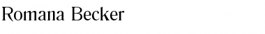 Romana Becker Regular Font