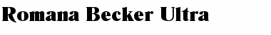 Download Romana Becker Ultra Font
