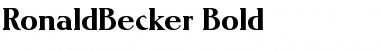 RonaldBecker Font
