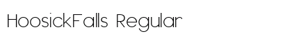HoosickFalls Regular Font HoosickFalls Regular Font Preview
