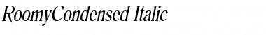 RoomyCondensed Italic