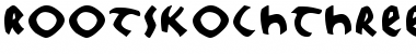 RootsKochThree Regular Font