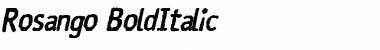 Rosango BoldItalic Font