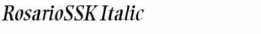 RosarioSSK Italic