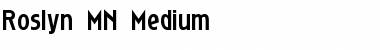 Roslyn MN Medium Font