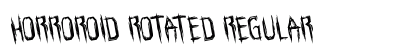 Horroroid Rotated Regular font free download