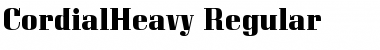 CordialHeavy Regular Font