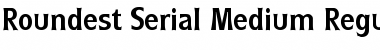 Roundest-Serial-Medium Regular Font