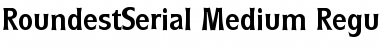 RoundestSerial-Medium Regular Font
