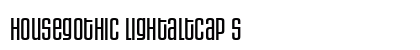 HouseGothic LightAltCap s font free download