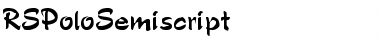 RSPoloSemiscript Regular Font