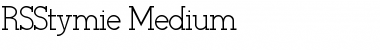 RSStymie Medium Font
