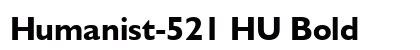 Humanist-521 HU Bold font free download