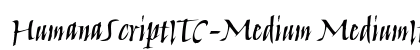 HumanaScriptITC-Medium MediumItalic font free download