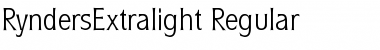 RyndersExtralight Regular Font