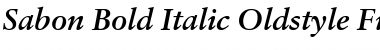 Sabon RomanOsF Bold Italic Font