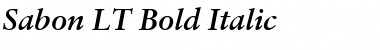 Sabon LT Bold Italic Font