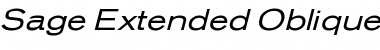 Sage Extended Oblique Font