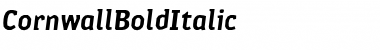 Cornwall Bold Italic Font