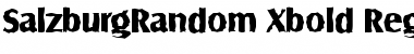 SalzburgRandom-Xbold Regular Font