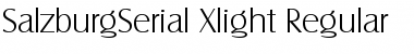 SalzburgSerial-Xlight Regular Font