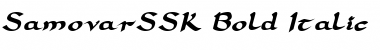 SamovarSSK Bold Italic Font