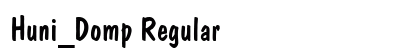 Huni_Domp Regular font free download