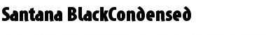 Santana-BlackCondensed Regular Font
