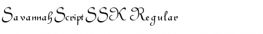 SavannahScriptSSK Regular Font