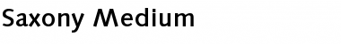 Saxony-Medium Regular Font